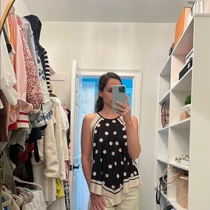 Polka Dot Sleeveless Top